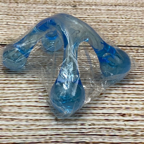 Other - Blue Plastic Ball Head Massager Neck Back Shoulder Body Relaxation Tool New